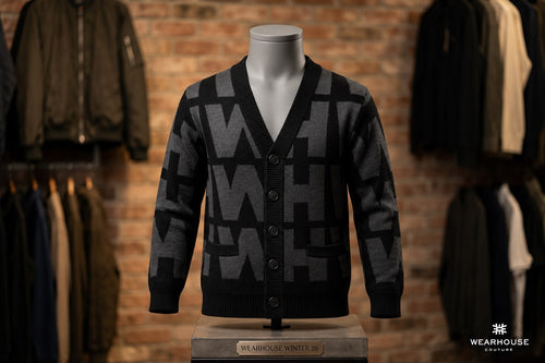 WEARHOUSE Monogram Cardigan