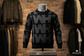 Wearhouse Monogram Knit Sweater - Black and Charcoal Grey