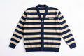 WEARHOUSE STRIPED KNIT CARDIGAN.